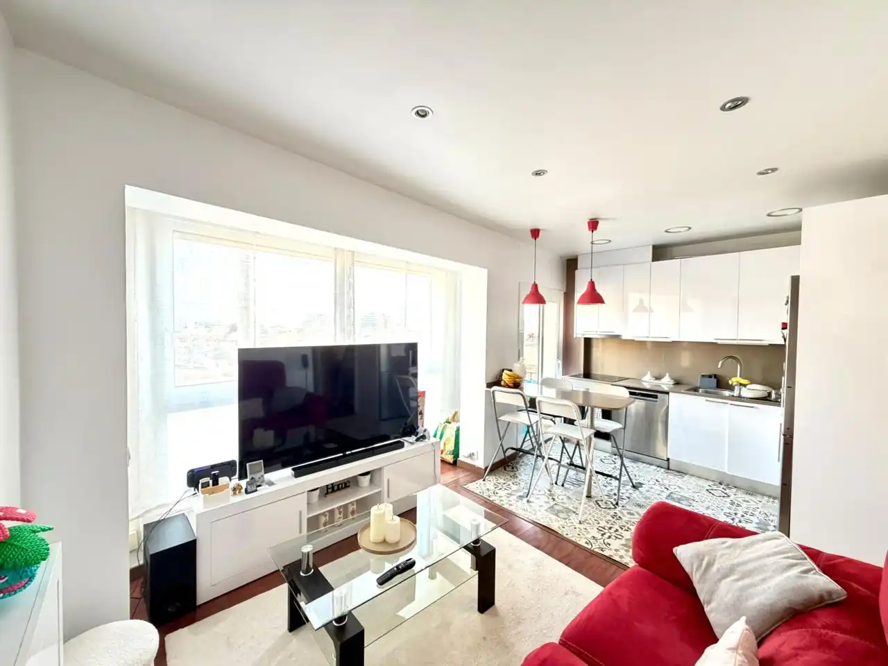 Sala de estar de Piso en venta en Mataró con Aire acondicionado