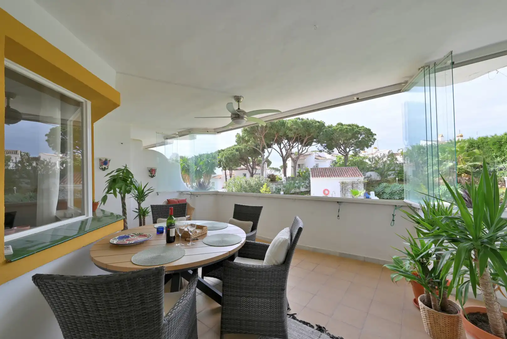 Terraza de Apartamento en venta en Mijas con Aire acondicionado, Terraza y Piscina