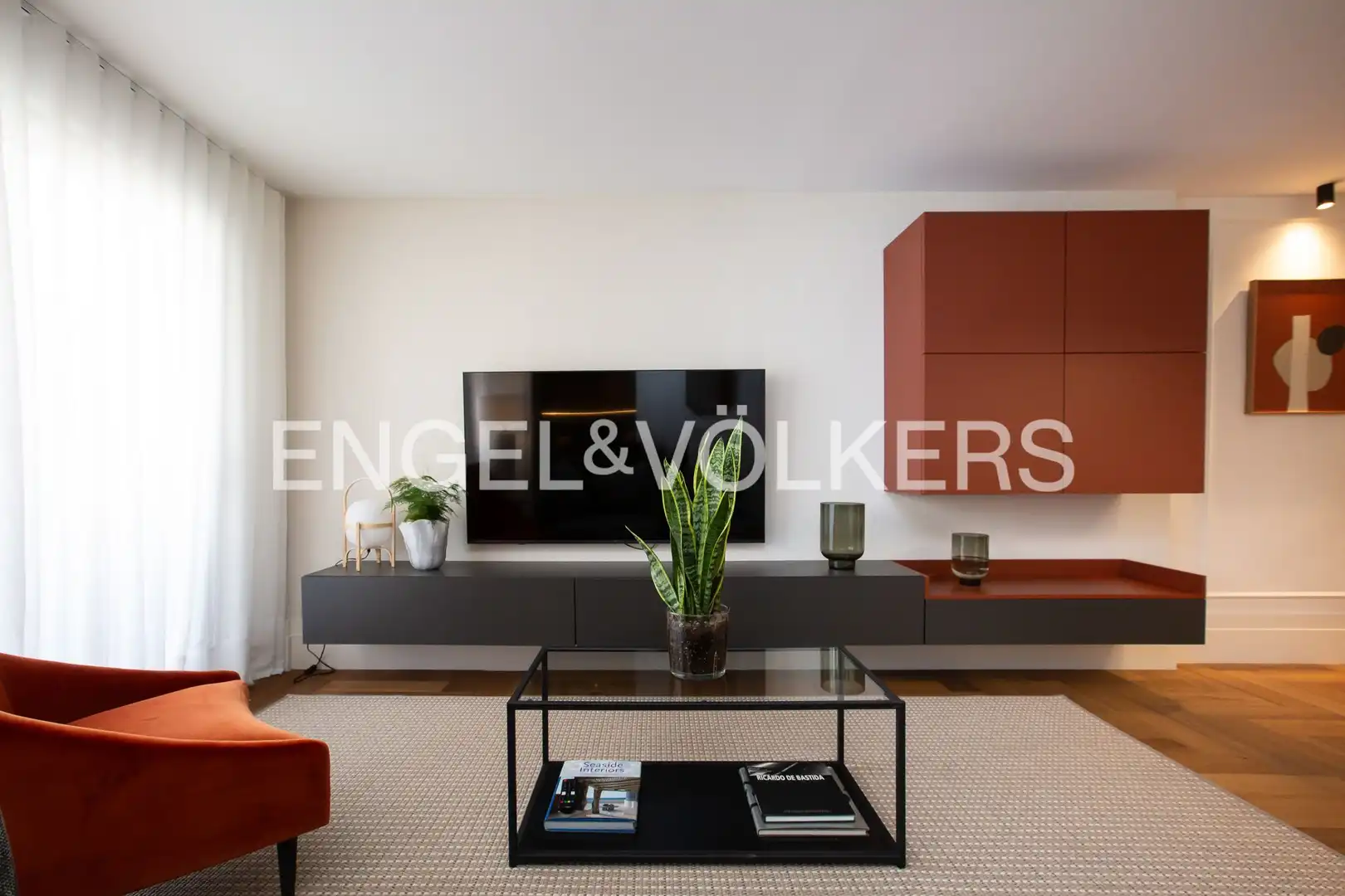Living room of Flat for sale in Bilbao   with Heating, Parquet flooring and Terrace