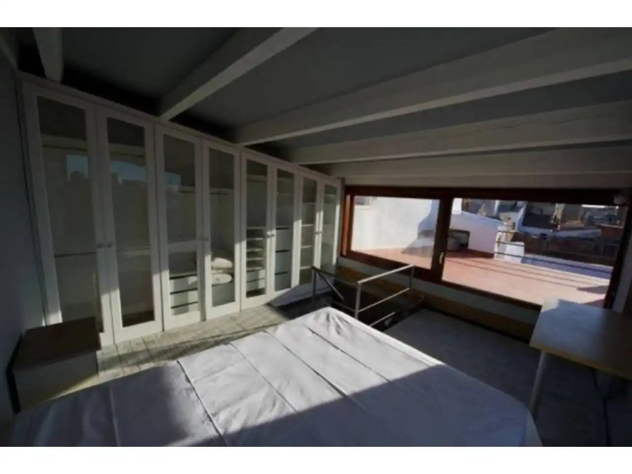 Schlafzimmer von Dachboden zur Miete in San Rafael del Río mit Klimaanlage, Heizung und Parkett