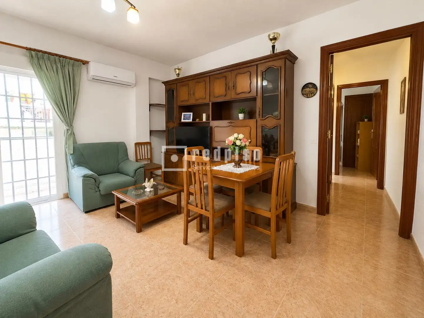 Living room of Flat for sale in Getafe  with Air Conditioner, Heating and Terrace