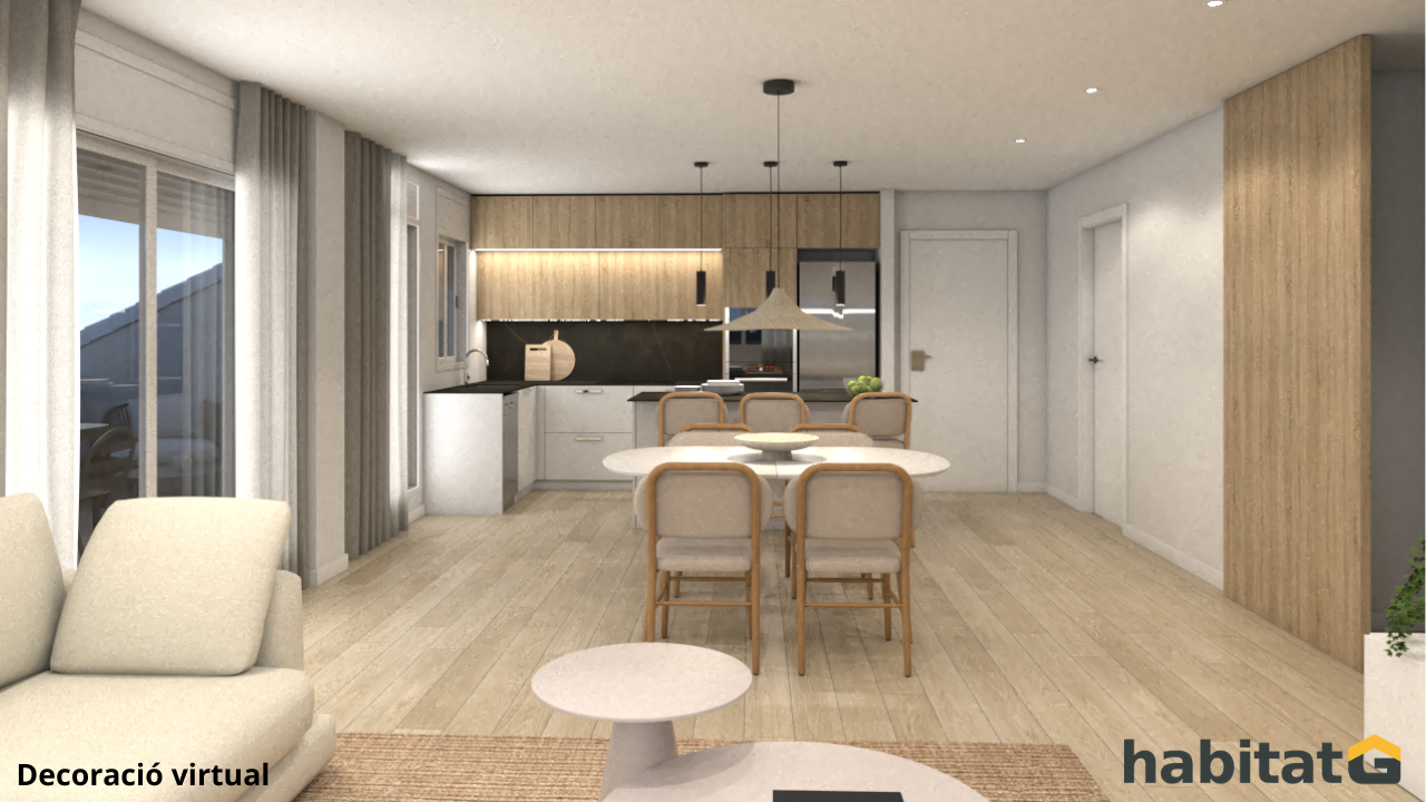 Kitchen of Attic for sale in Bellpuig  with Heating, Terrace and Storage room