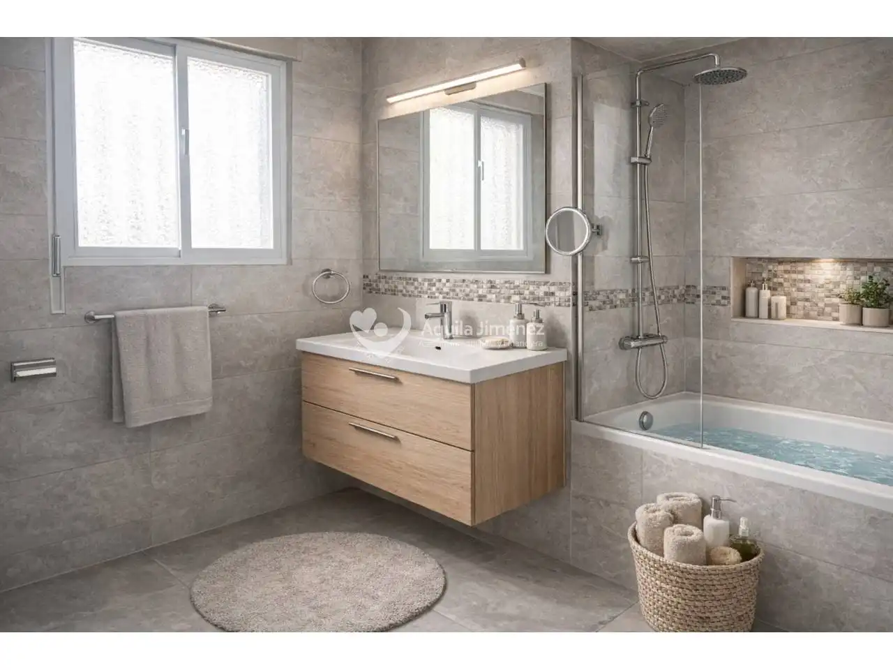 Baño de Finca rústica en venta en Alcalá de Guadaira con Aire acondicionado, Calefacción y Jardín privado