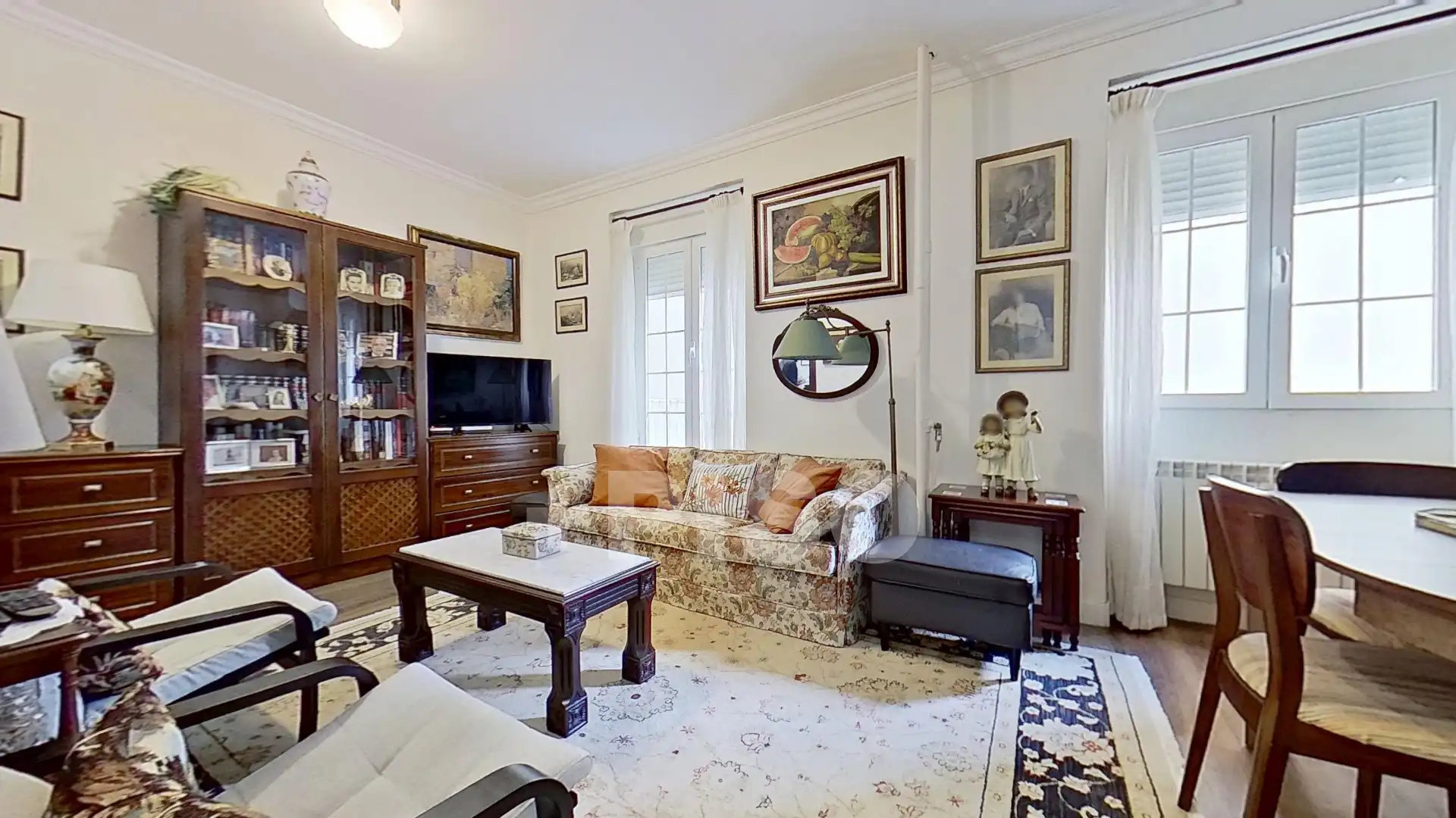 Sala d'estar de Pis en venda en Madrid amb Aire condicionat, Calefacció i Moblat