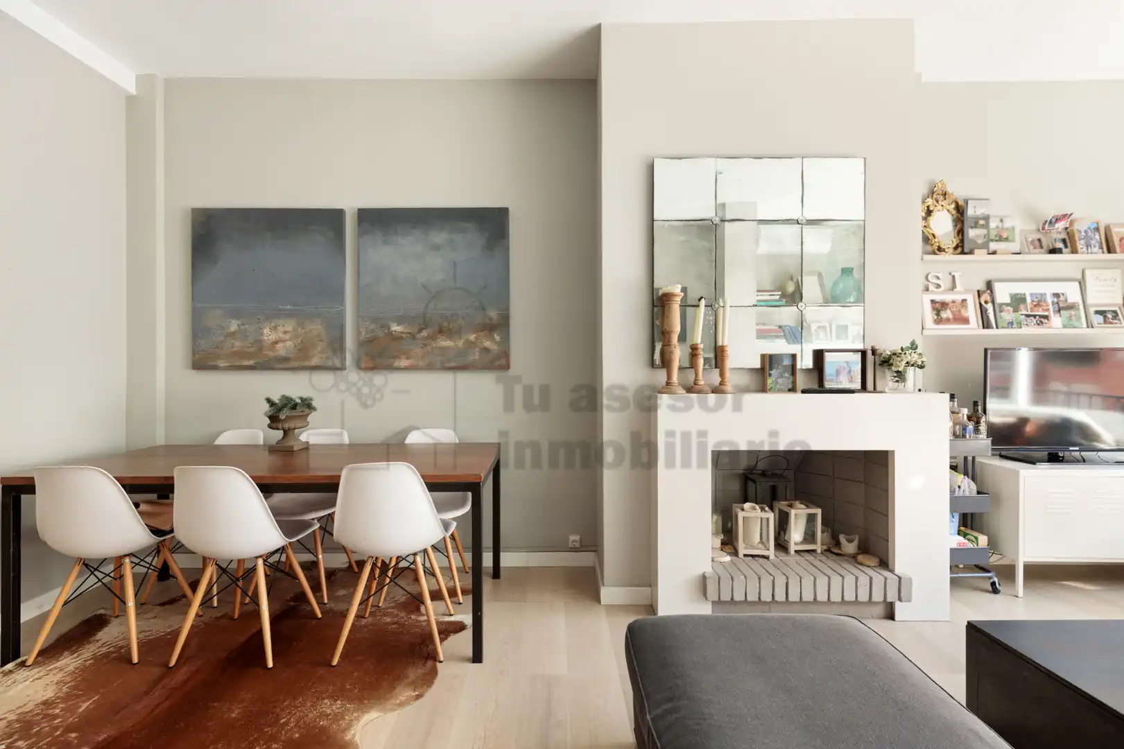 Sala de estar de Piso en venta en Barcelona con Aire acondicionado, Calefacción y Parquet