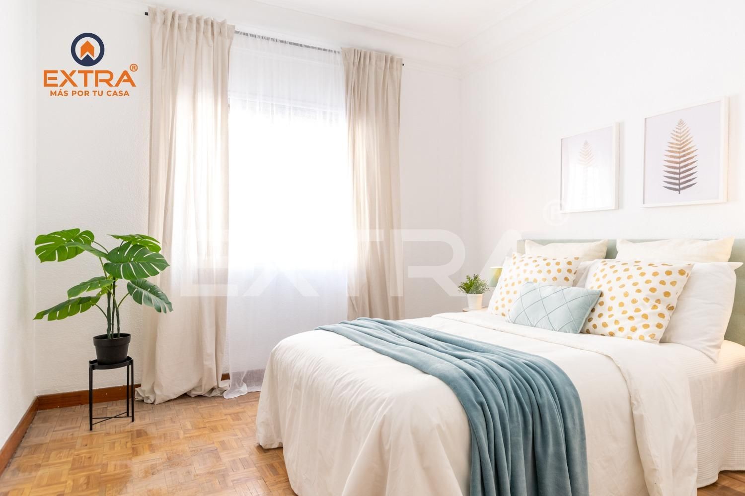 Bedroom of Flat for sale in  Madrid Capital  with Air Conditioner