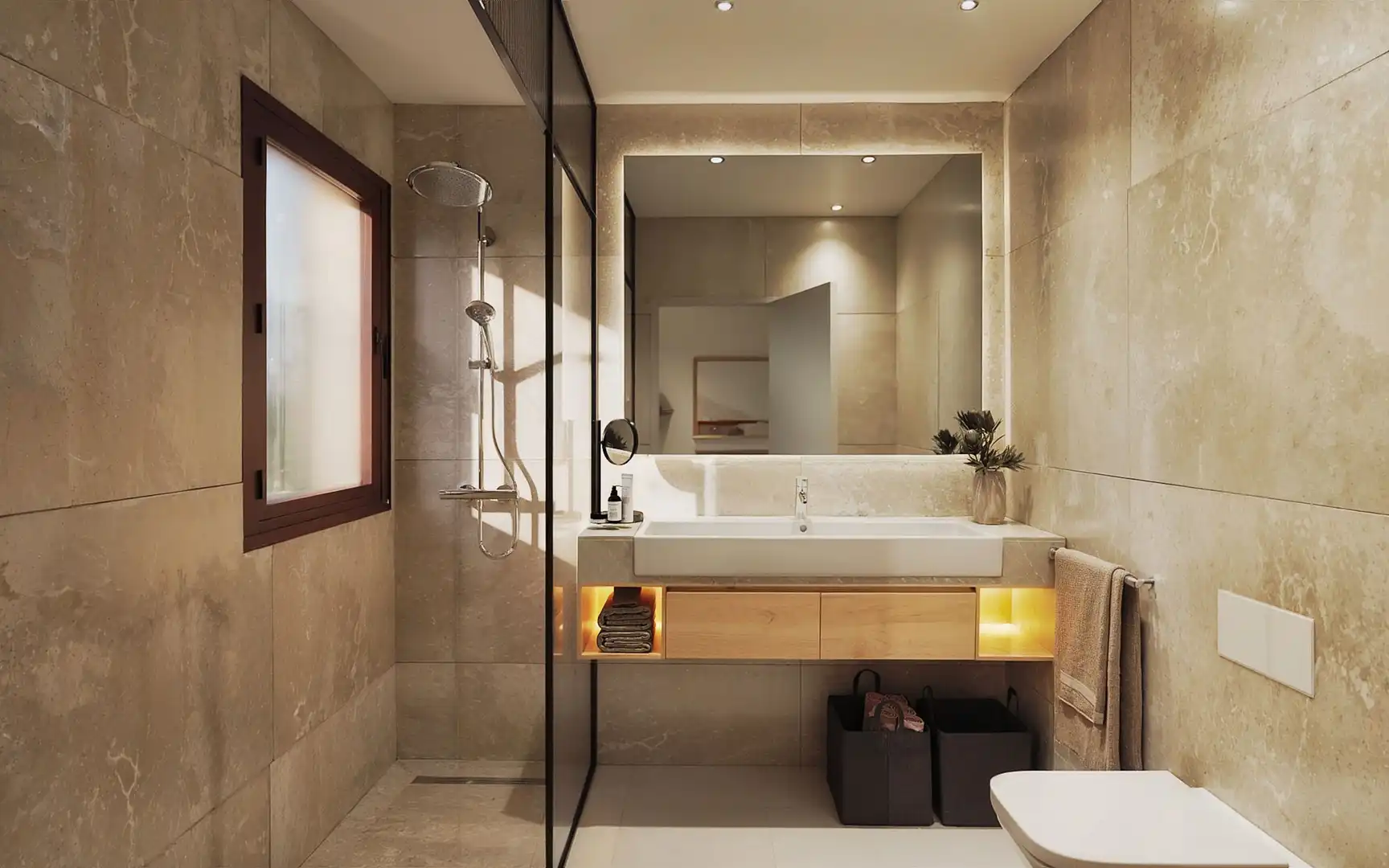 Bathroom of Houses for sale in Campos  with Air Conditioner, Heating and Swimming Pool