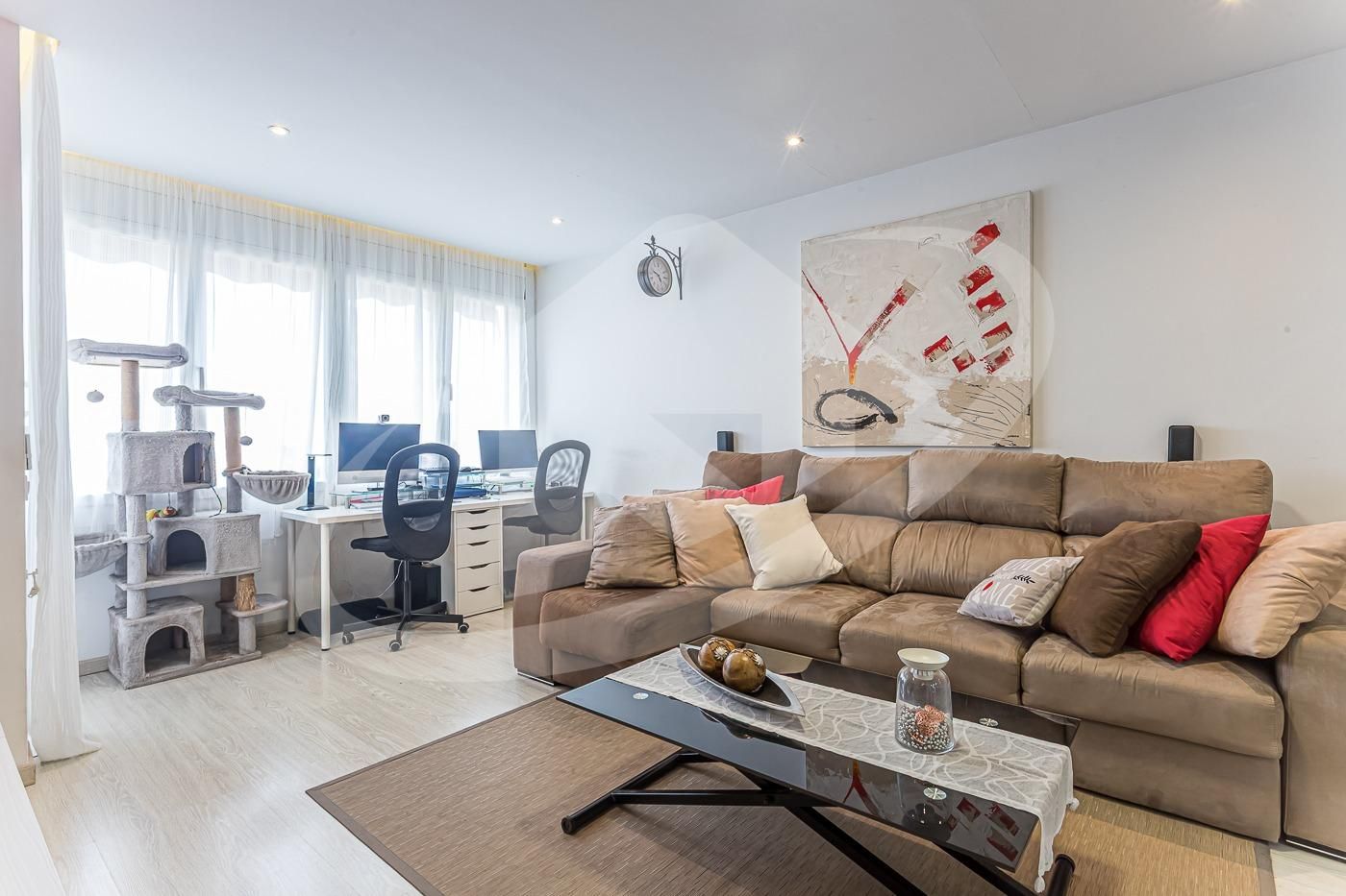 Living room of Flat for sale in Sabadell  with Air Conditioner, Heating and Balcony