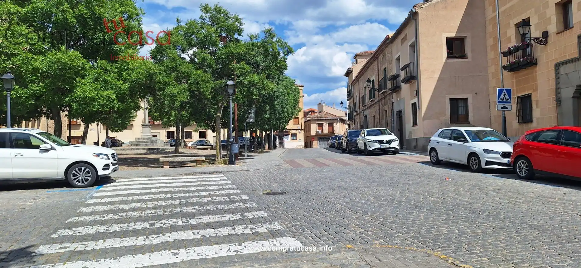 Vista exterior de Pis de lloguer en Segovia amb Calefacció, Moblat i Balcó