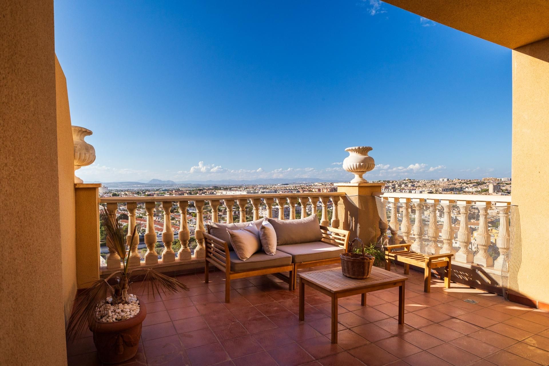 Terrace of Attic for sale in Torrevieja  with Air Conditioner, Heating and Private garden