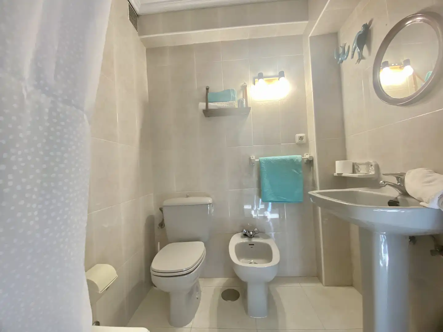 Baño de Dúplex de alquiler en O Grove   con Amueblado, Horno y Lavadora