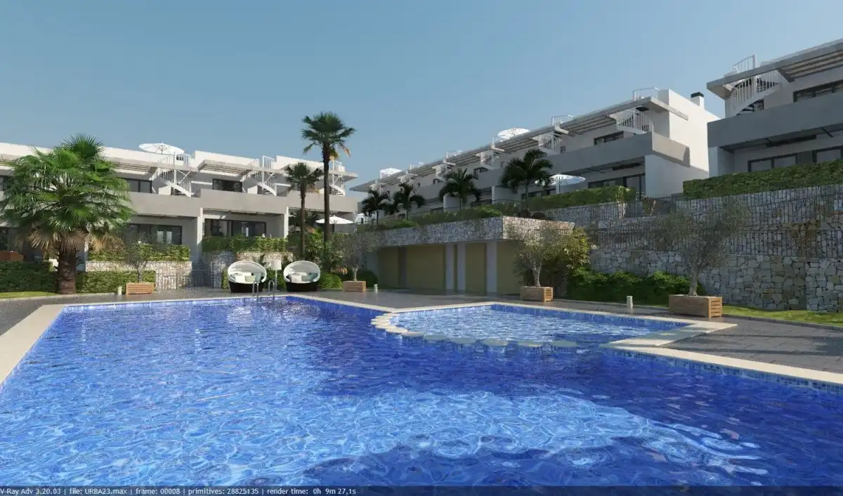 Piscina de Piso en venta en Elche / Elx con Aire acondicionado, Jardín privado y Parquet