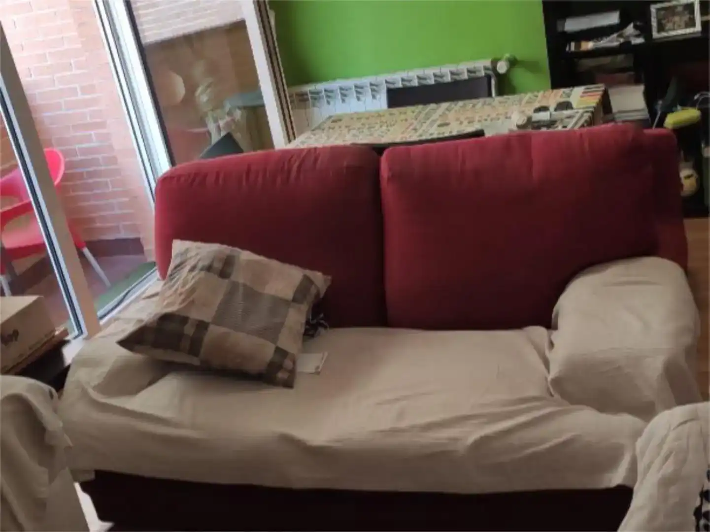 Sala d'estar de Pis en venda en Galapagar amb Aire condicionat, Jardí privat i Parquet