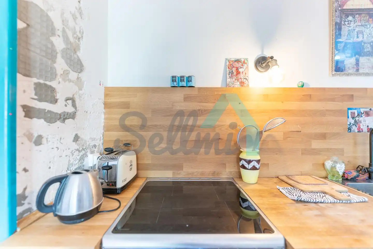 Cocina de Piso de alquiler en Oviedo  con Calefacción, Parquet y Amueblado