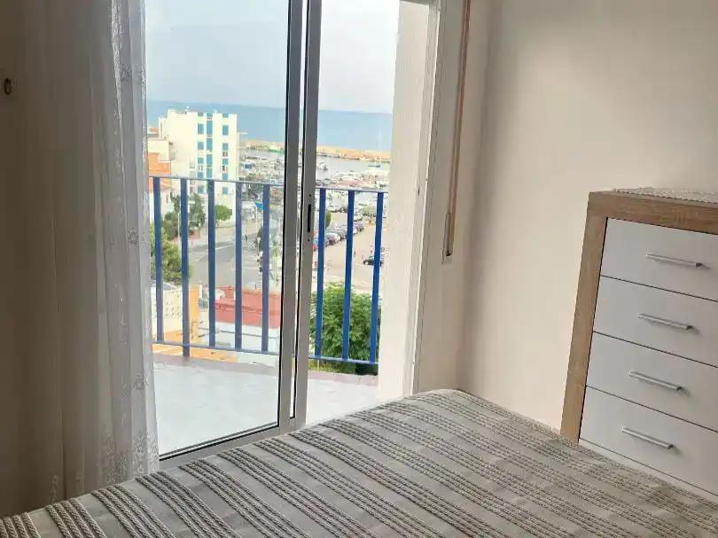 Schlafzimmer von Wohnung zur Miete in L'Ampolla mit Klimaanlage, Abstellraum und Möbliert