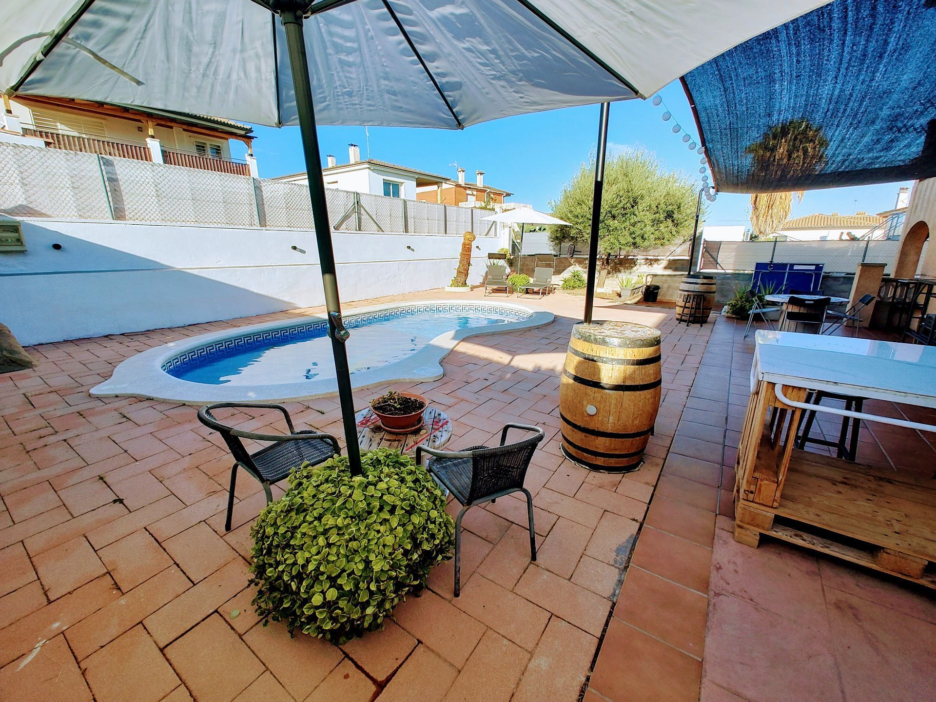 Swimming pool of House or chalet for sale in Calafell  with Air Conditioner, Heating and Private garden