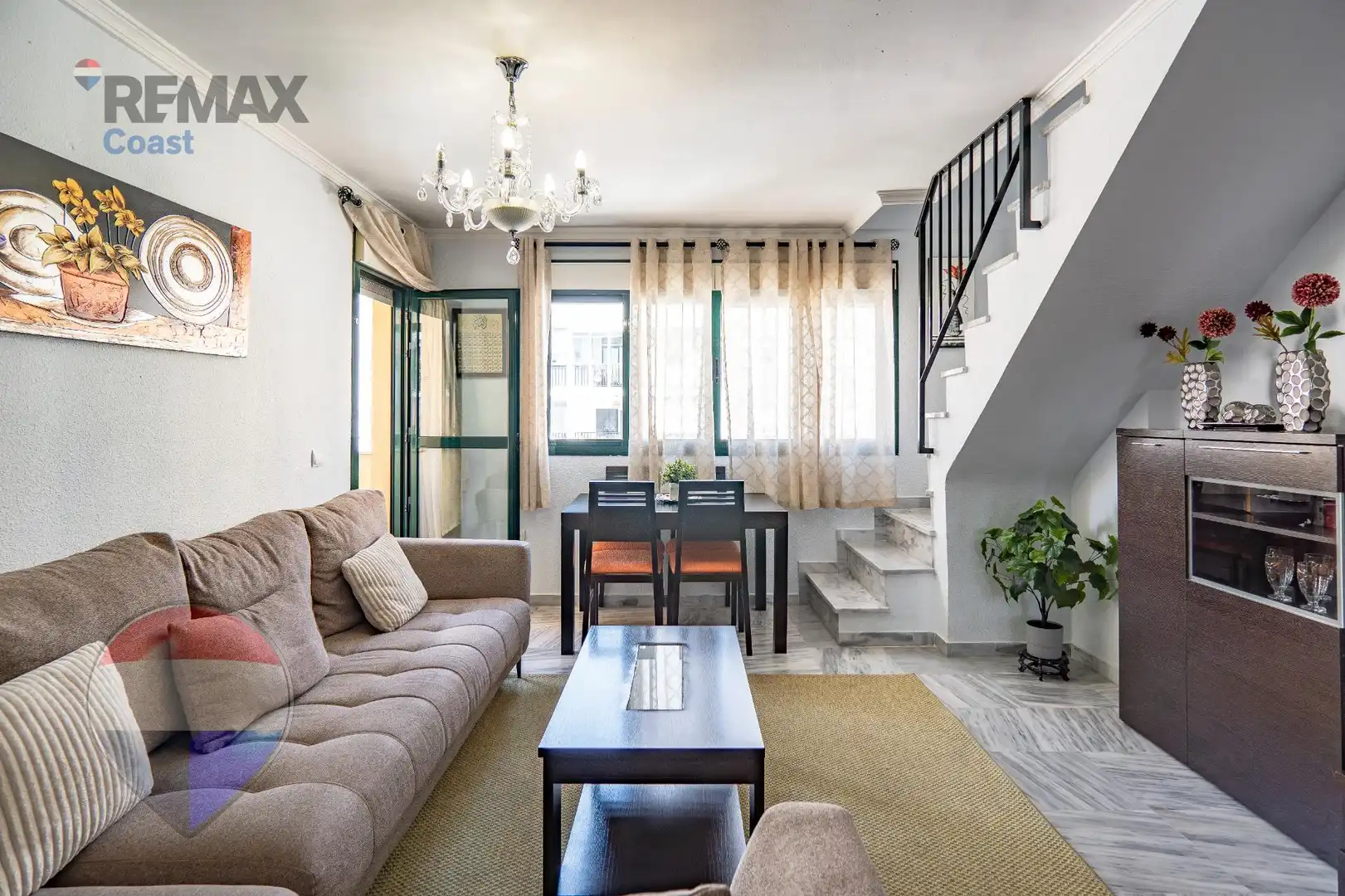 Sala de estar de Ático en venta en Málaga con Aire acondicionado y Terraza