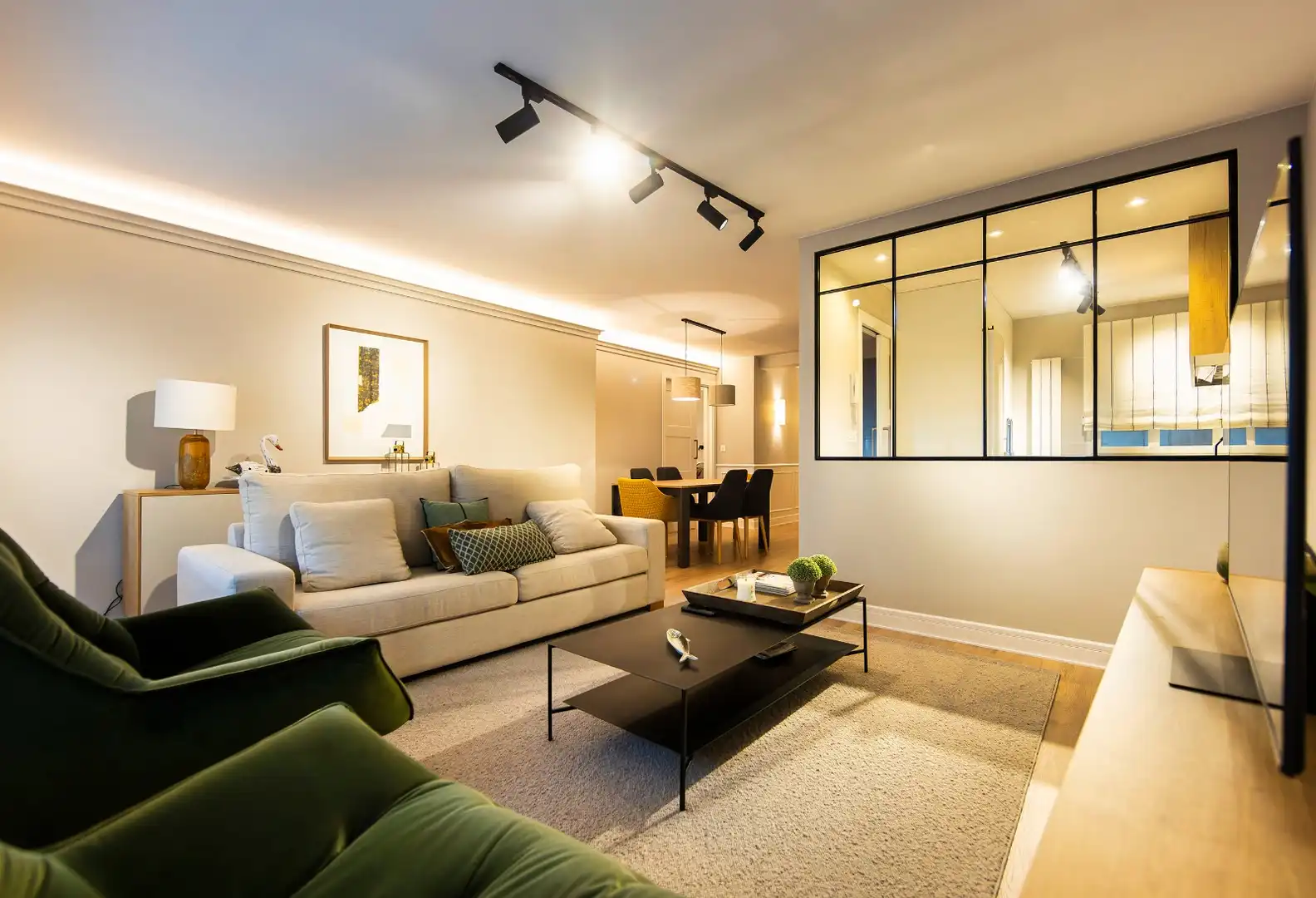 Living room of Flat for sale in Vilalba  with Heating, Storage room and Furnished