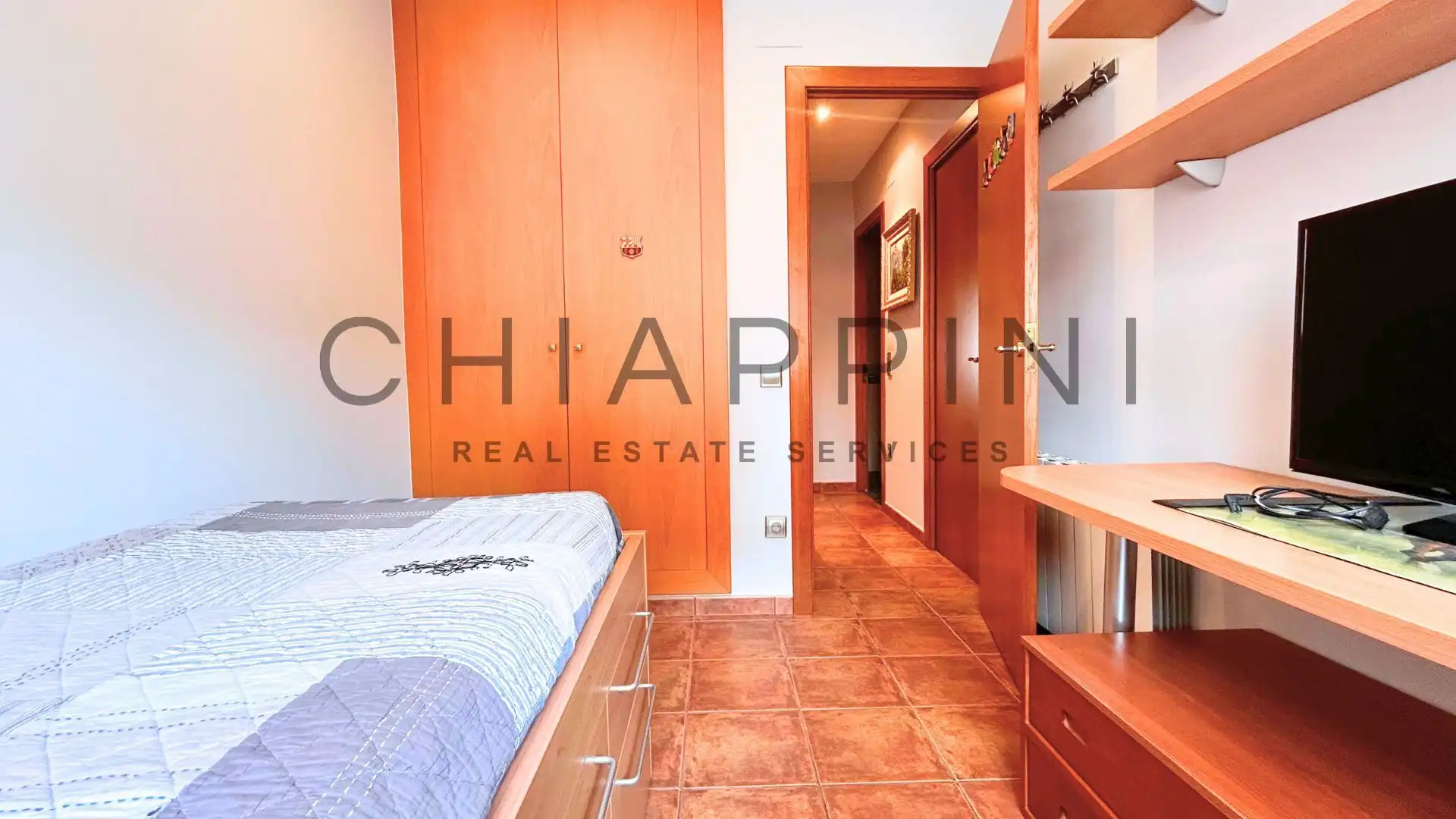 Schlafzimmer von Einfamilien-Reihenhaus zum Verkauf in Manlleu mit Heizung und Abstellraum