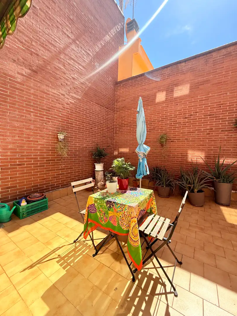 Terraza de Casa adosada en venta en San Sebastián de los Reyes con Aire acondicionado, Calefacción y Jardín privado