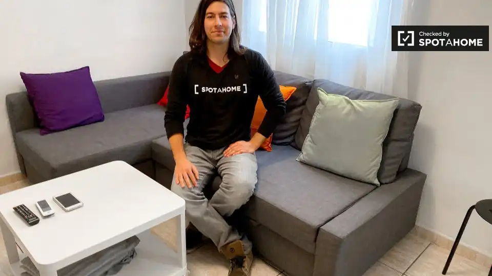 Sala de estar de Piso de alquiler en Mislata con Aire acondicionado, Calefacción y Amueblado