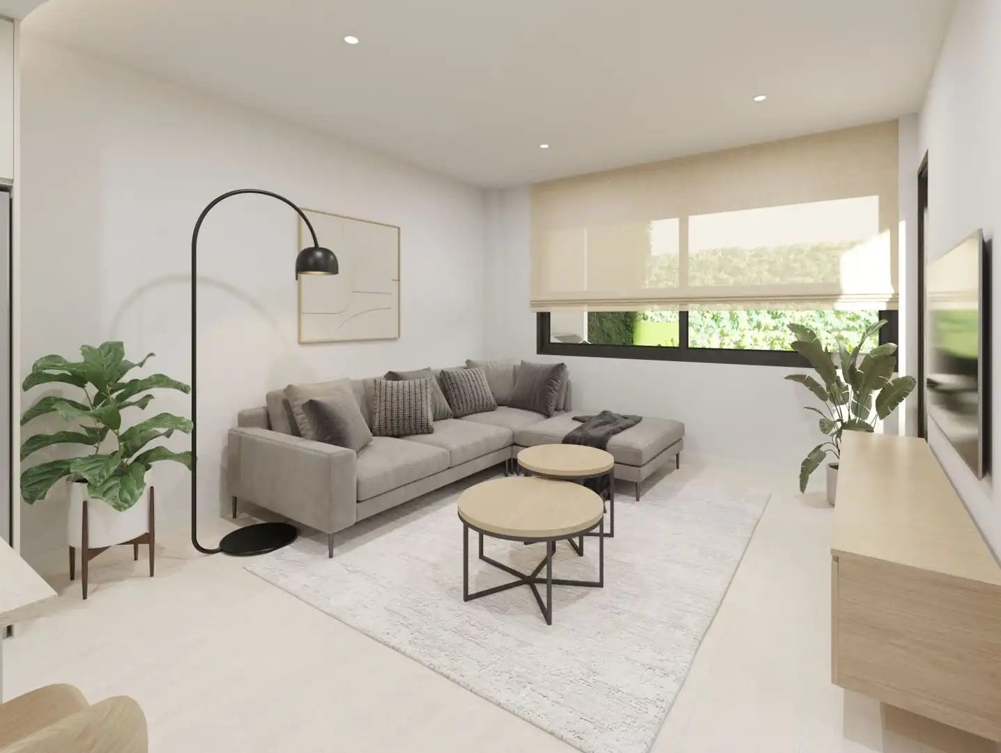 Sala de estar de Casa adosada en venta en Almoradí con Jardín privado, Terraza y Piscina