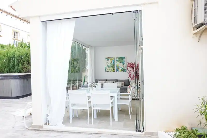 Terrace of Detached homes for sale in Benalmádena  with Air Conditioner, Terrace and Swimming Pool