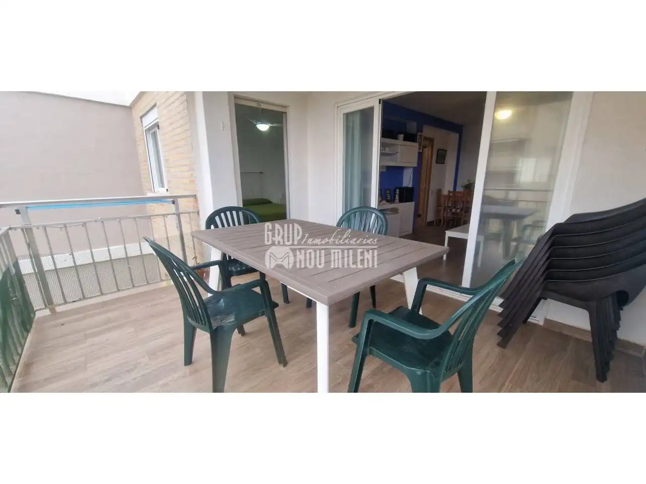 Terraza de Piso de alquiler en Valencia con Terraza, Amueblado y Balcón