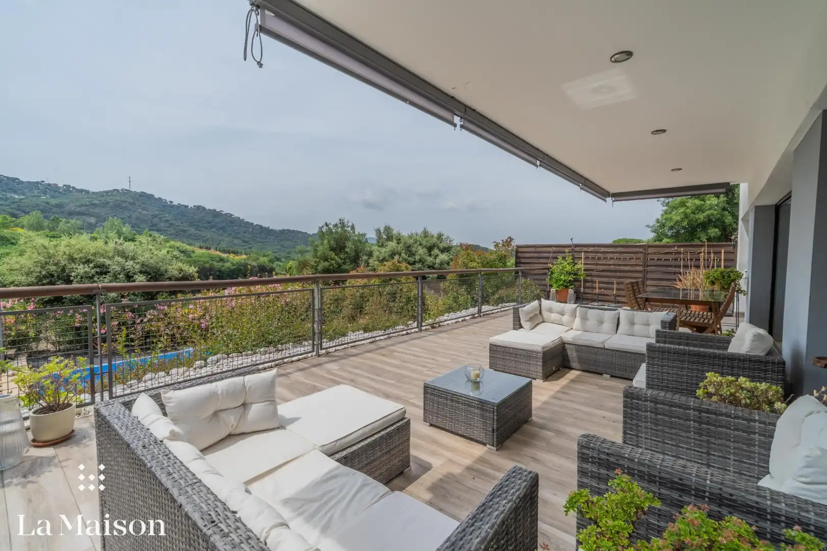 Terrassa de Casa o xalet en venda en Vilanova del Vallès amb Parquet, Terrassa i Piscina