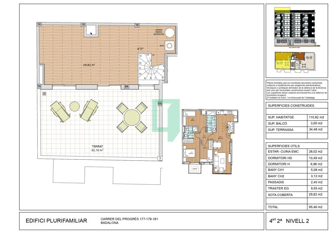 Piso en venta en Badalona con Aire acondicionado y Terraza