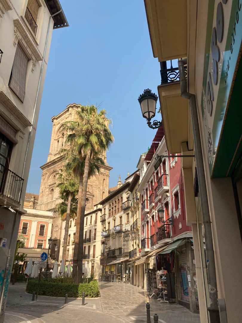 Vista exterior de Estudi de lloguer en  Granada Capital amb Calefacció, Moblat i Rentadora