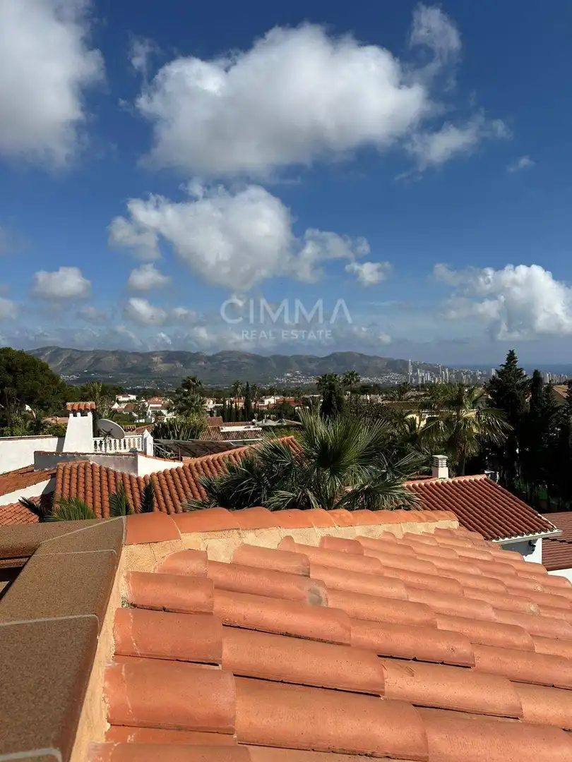 Vista exterior de Casa o chalet en venta en La Nucia con Aire acondicionado, Calefacción y Jardín privado