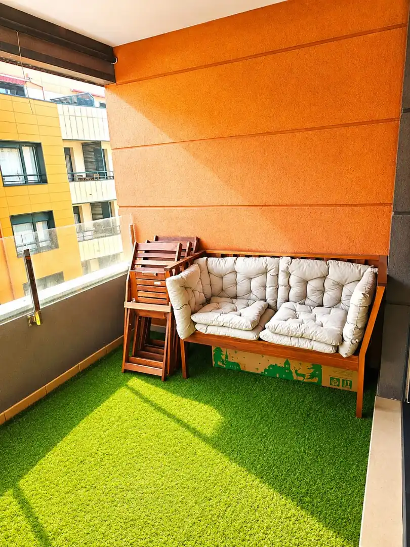 Balcony of Flat for sale in Castro-Urdiales  with Heating, Private garden and Parquet flooring