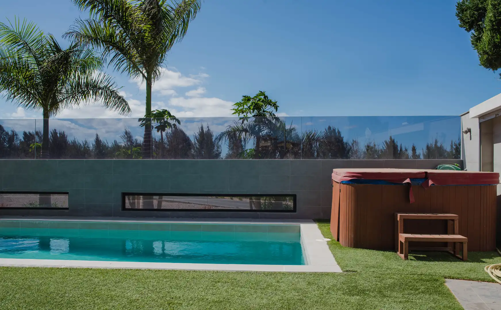 Piscina de Casa o chalet de alquiler en San Bartolomé de Tirajana con Aire acondicionado, Calefacción y Jardín privado