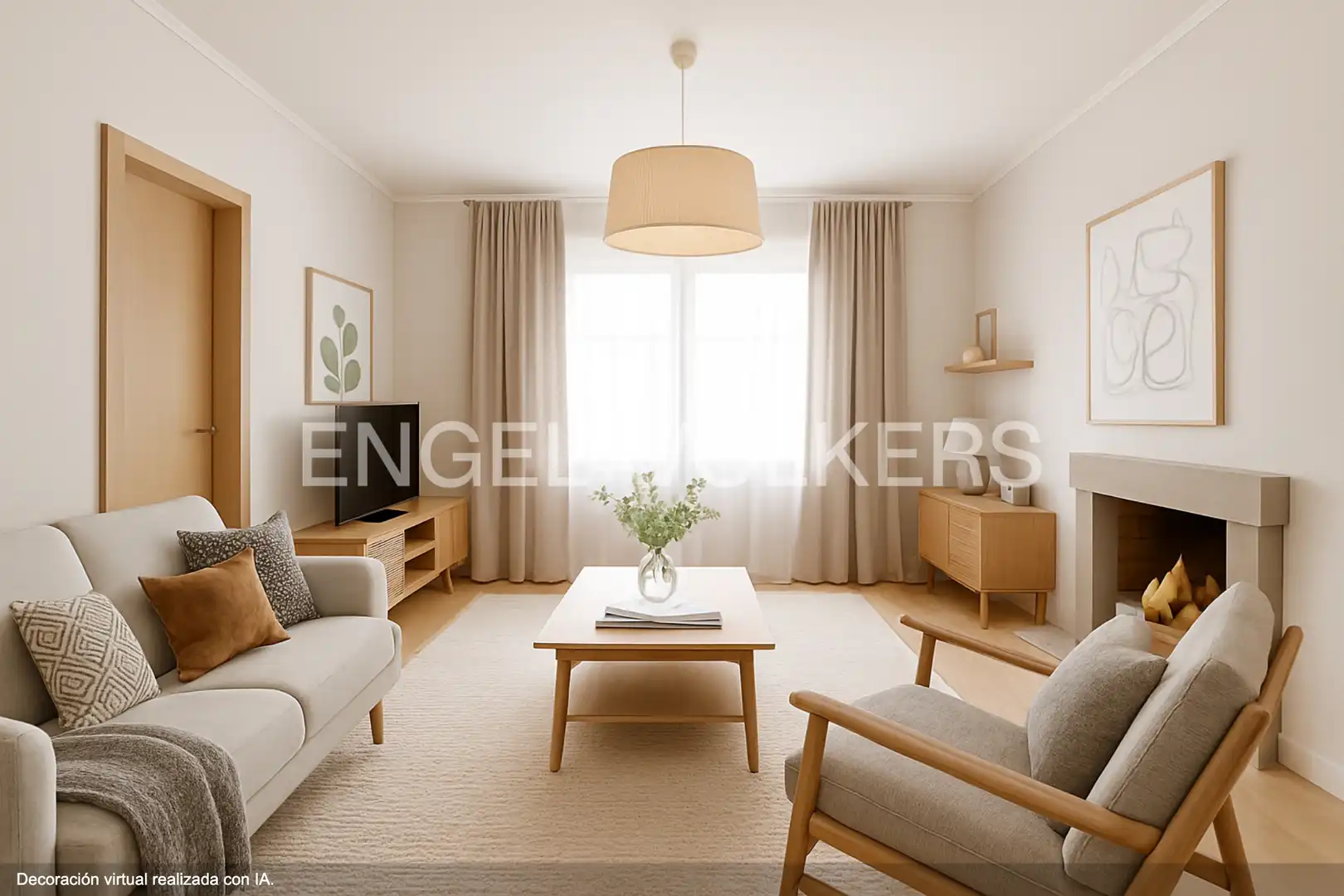 Living room of Houses for sale in Camargo  with Heating, Private garden and Terrace