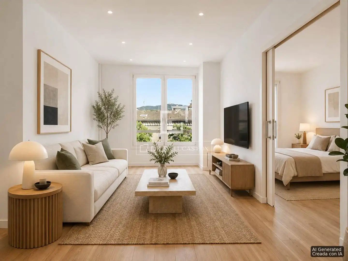Sala de estar de Piso en venta en Barcelona con Aire acondicionado y Calefacción