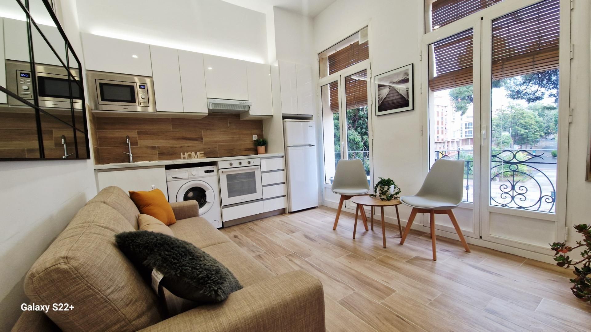 Living room of Apartment for rent in Cartagena  with Air Conditioner, Terrace and Furnished