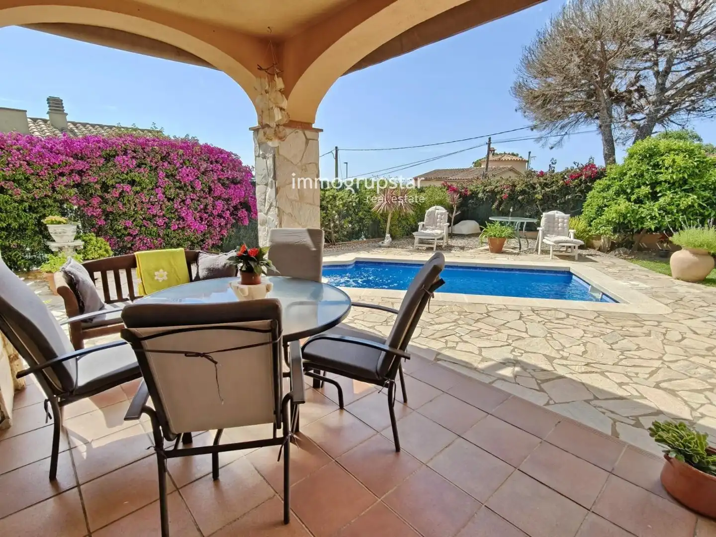 Terrassa de Casa o xalet en venda en Calonge i Sant Antoni amb Calefacció, Piscina i Moblat