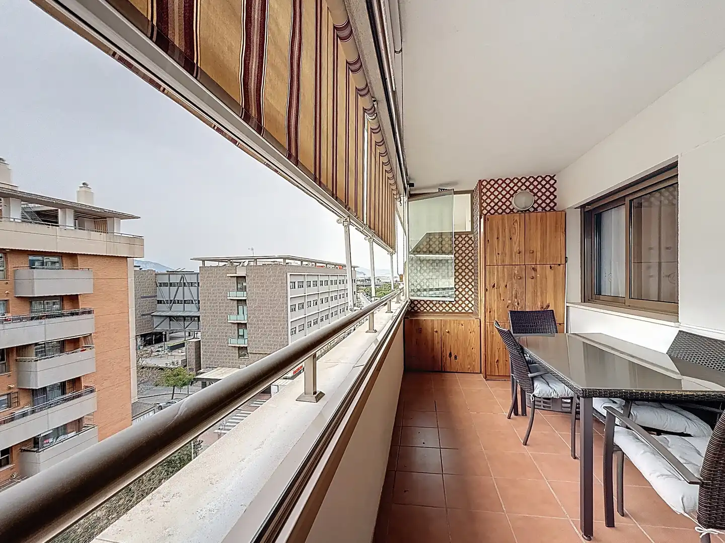 Terraza de Piso de alquiler en Málaga Capital con Aire acondicionado, Terraza y Amueblado