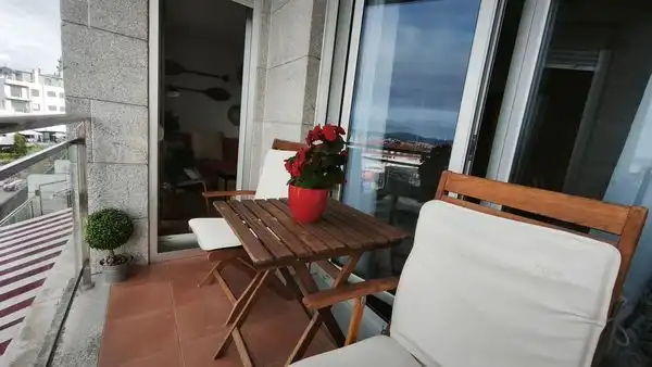 Terrassa de Apartament en venda en Baiona amb Calefacció, Parquet i Terrassa