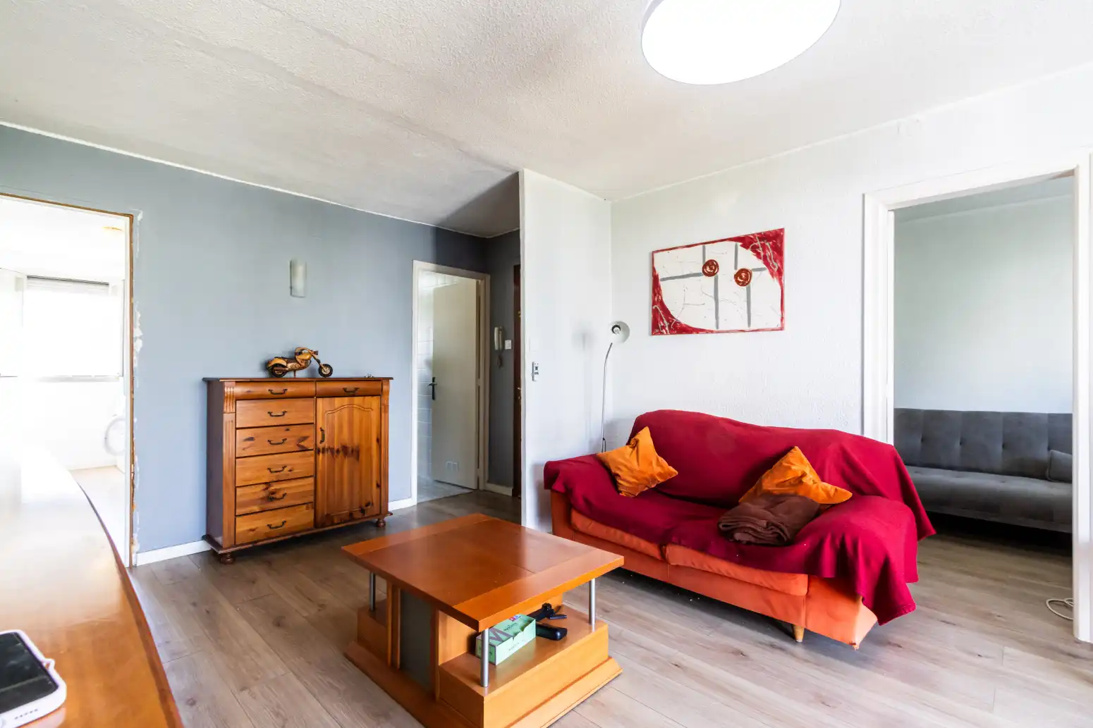 Sala d'estar de Pis en venda en Terrassa amb Parquet i Balcó