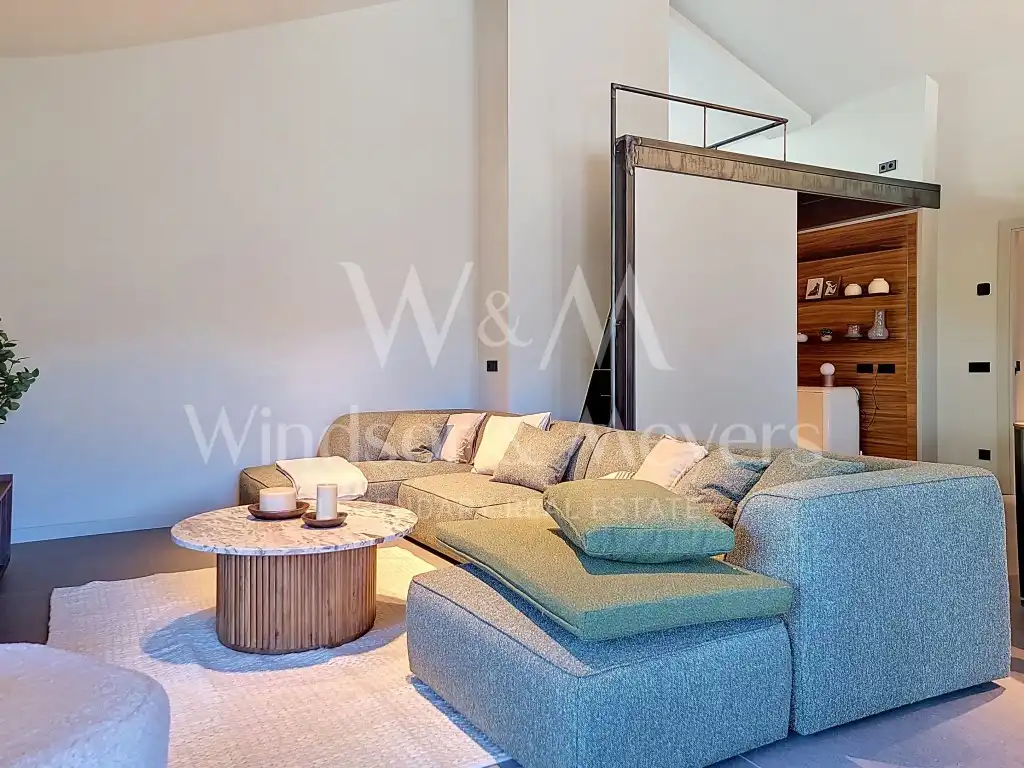 Wohnzimmer von Dachboden zur Miete in La Massana mit Heizung, Möbliert und Ofen
