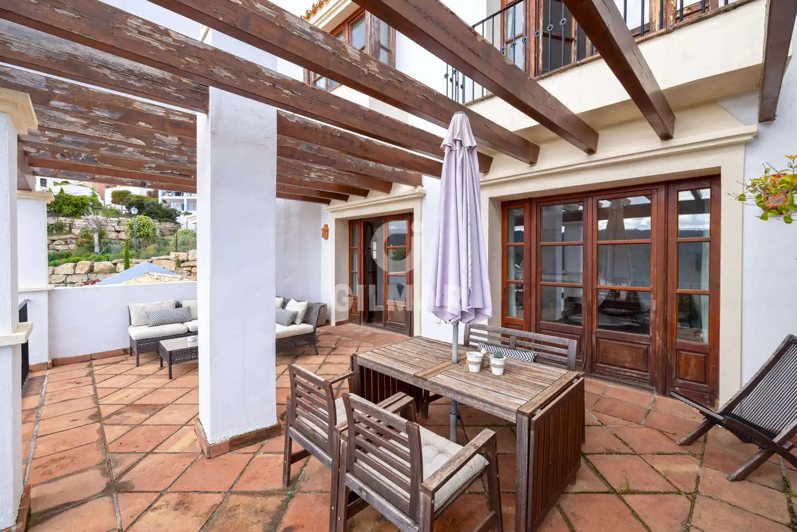 Terraza de Casa adosada en venta en Benahavís con Calefacción y Piscina