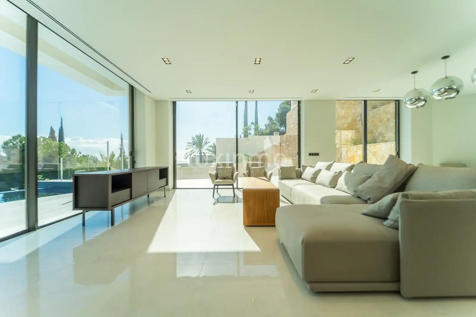 Sala de estar de Casa o chalet en venta en Altea con Aire acondicionado, Calefacción y Jardín privado