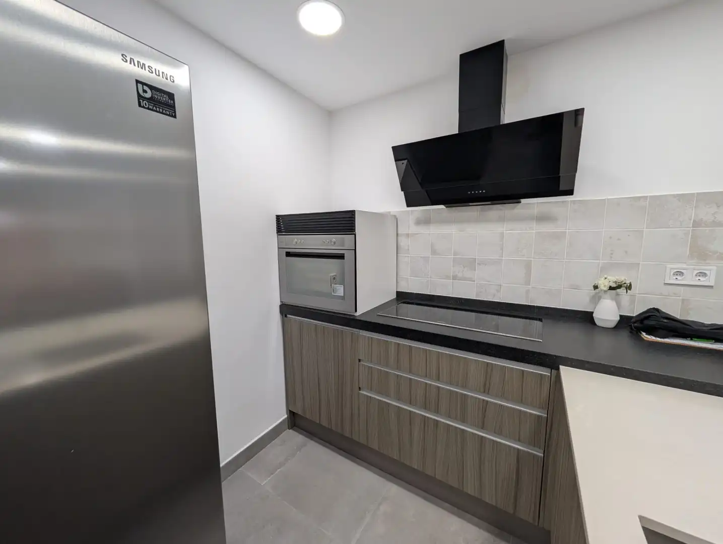 Kitchen of Attic for rent in Badalona  with Air Conditioner, Parquet flooring and Terrace