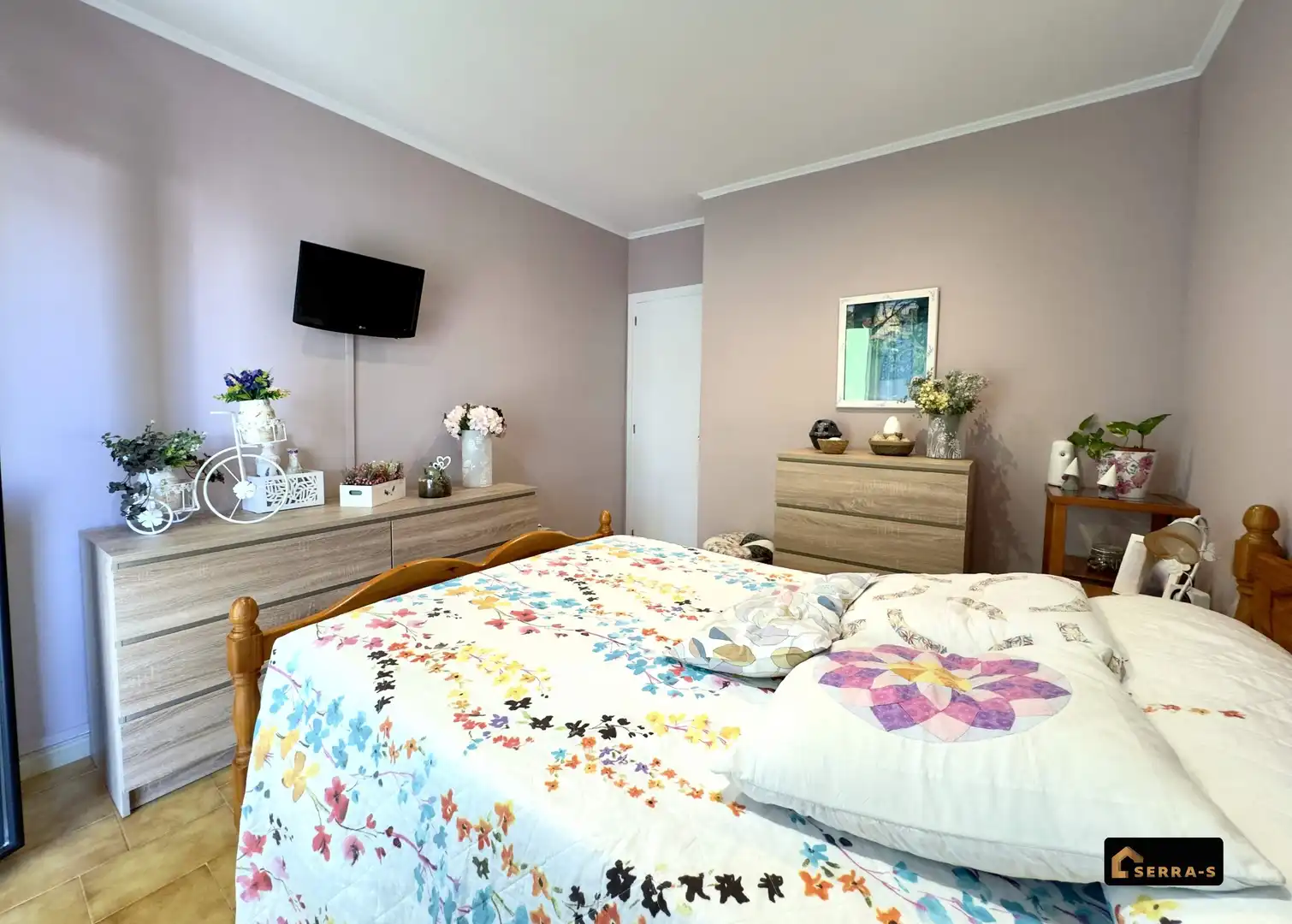 Schlafzimmer von Wohnung zum Verkauf in Malgrat de Mar mit Klimaanlage und Balkon