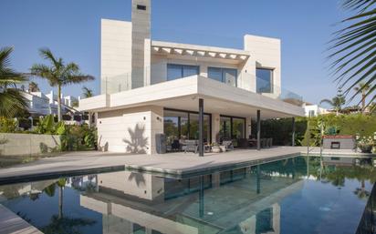 Exterior view of House or chalet for sale in Marbella  with Air Conditioner, Private garden and Terrace