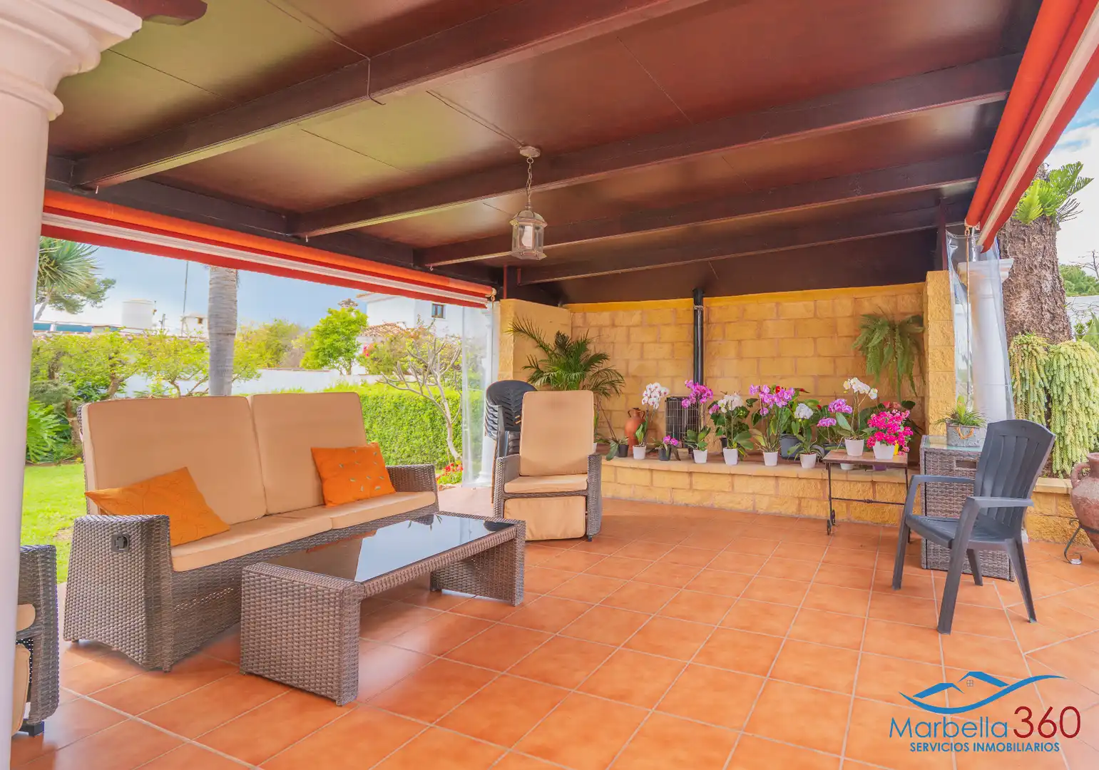 Terraza de Casa o chalet en venta en Marbella con Aire acondicionado, Calefacción y Jardín privado