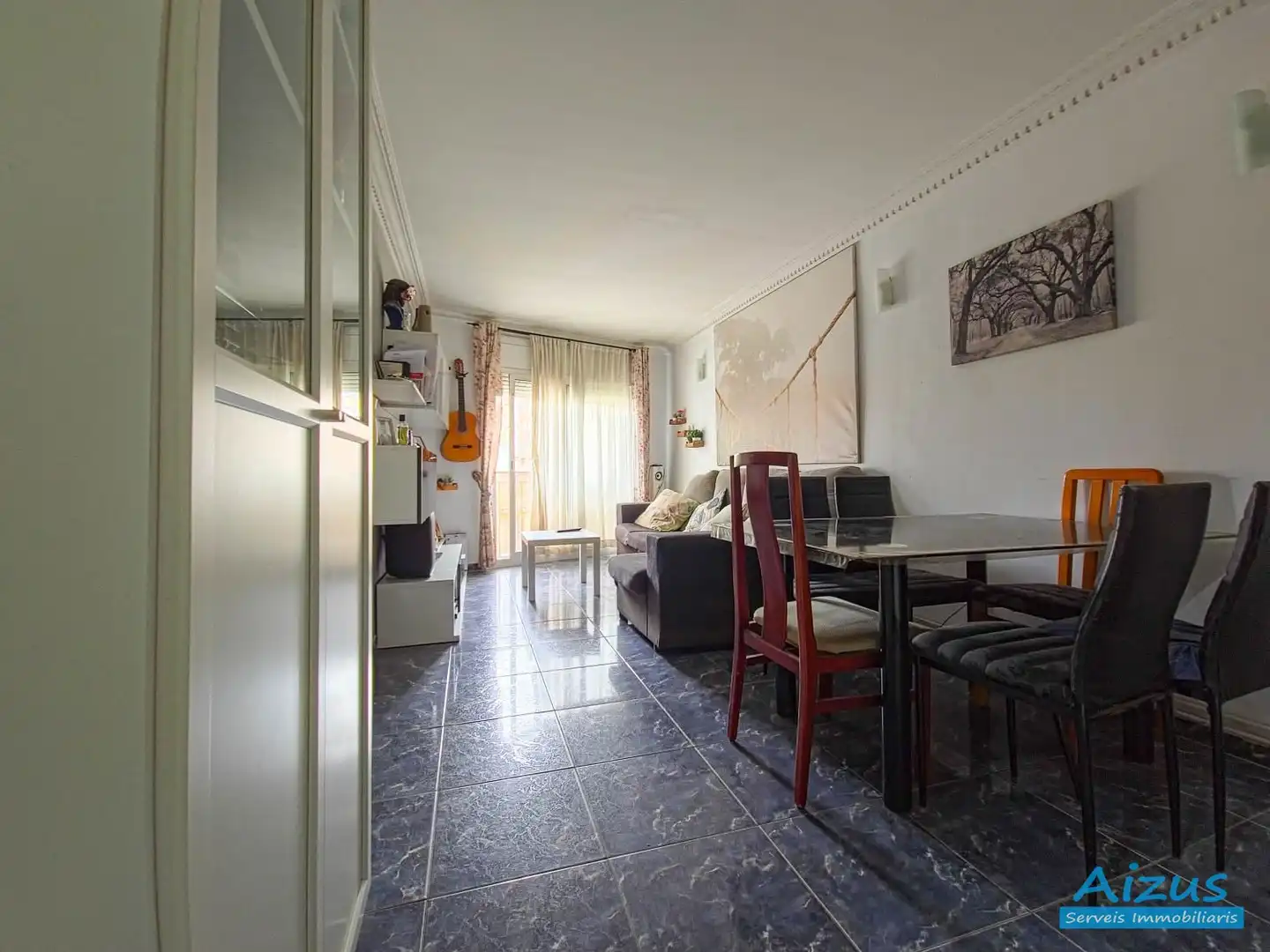 Wohnzimmer von Wohnung zum Verkauf in Ripollet mit Heizung und Ofen