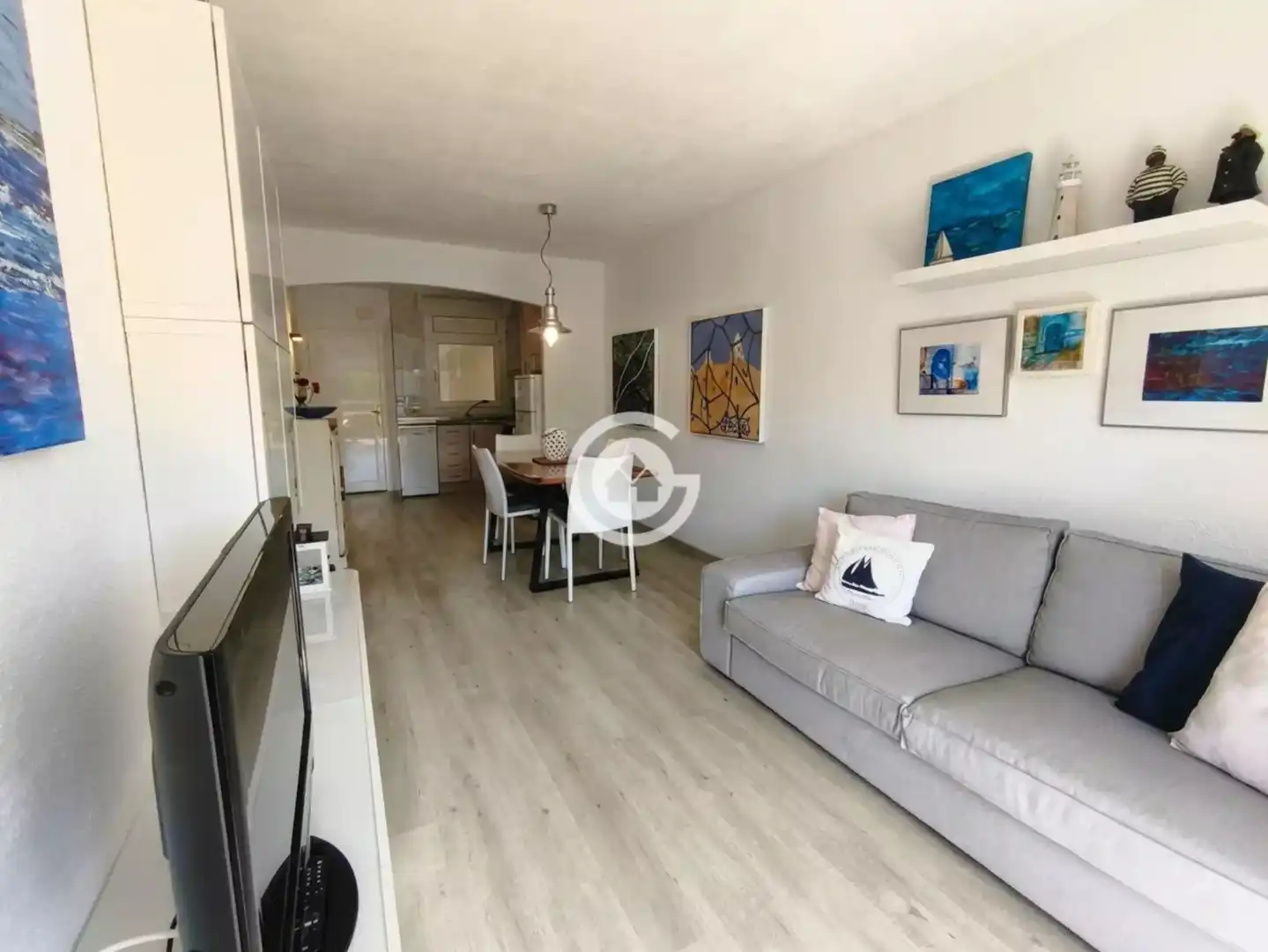 Sala de estar de Piso en venta en Palafrugell